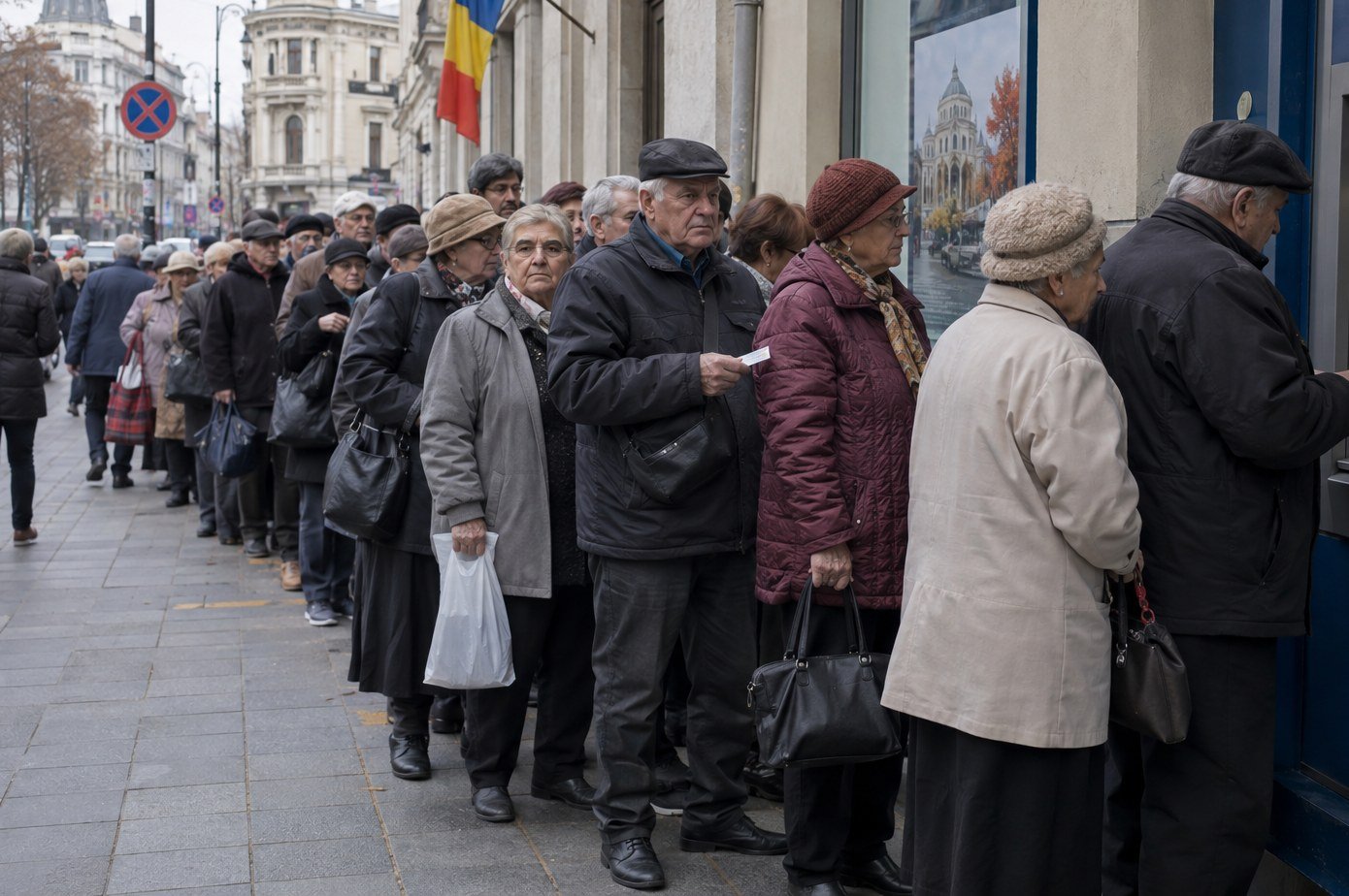 Imagine ilustrativă cu persoane în vârstă într-un spațiu urban